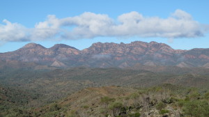 View from the road Wilpena Pound